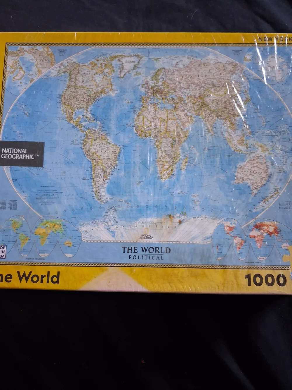 National Geographic Puzzle Box — Black & Yellow Packaging